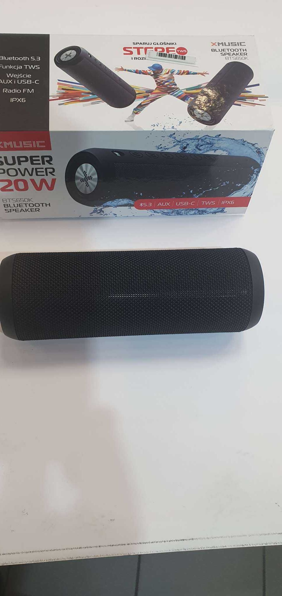 Głośnik BT/FM XMUSIC BTS650K Super Power 20W - komismadej.pl Gorlice