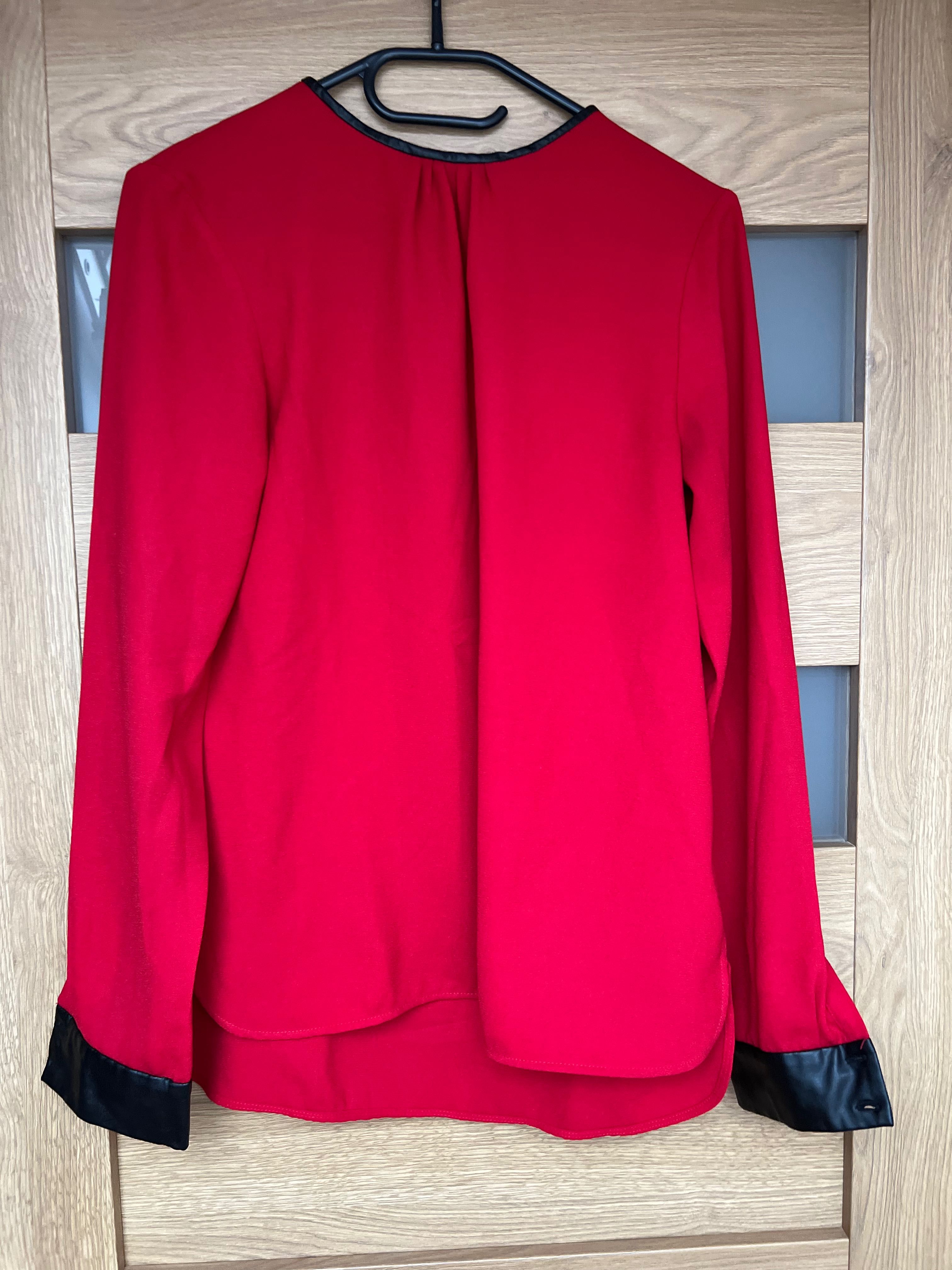 Bluzka Zara Woman czerwona rozmiar 36