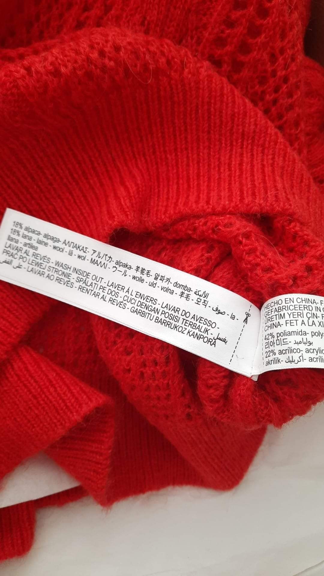 Massimo Dutti sweter ażurowy wełna nowy metka