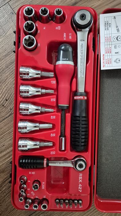 Набор бит и головок torx Facom. Франция.