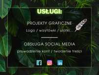 Logo wizytówki ulotki projekty graficzne marketing social media