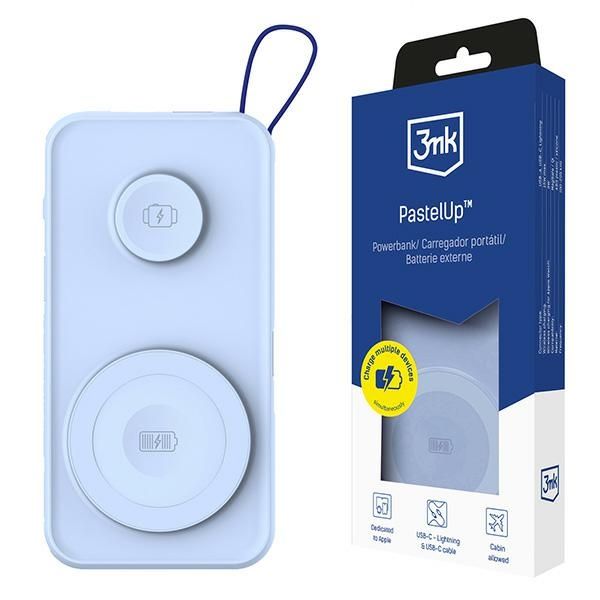 3Mk Powerbank Pastelup 10,000Mah 22.5Wz Magsafe + Ładowanie Apple Watc