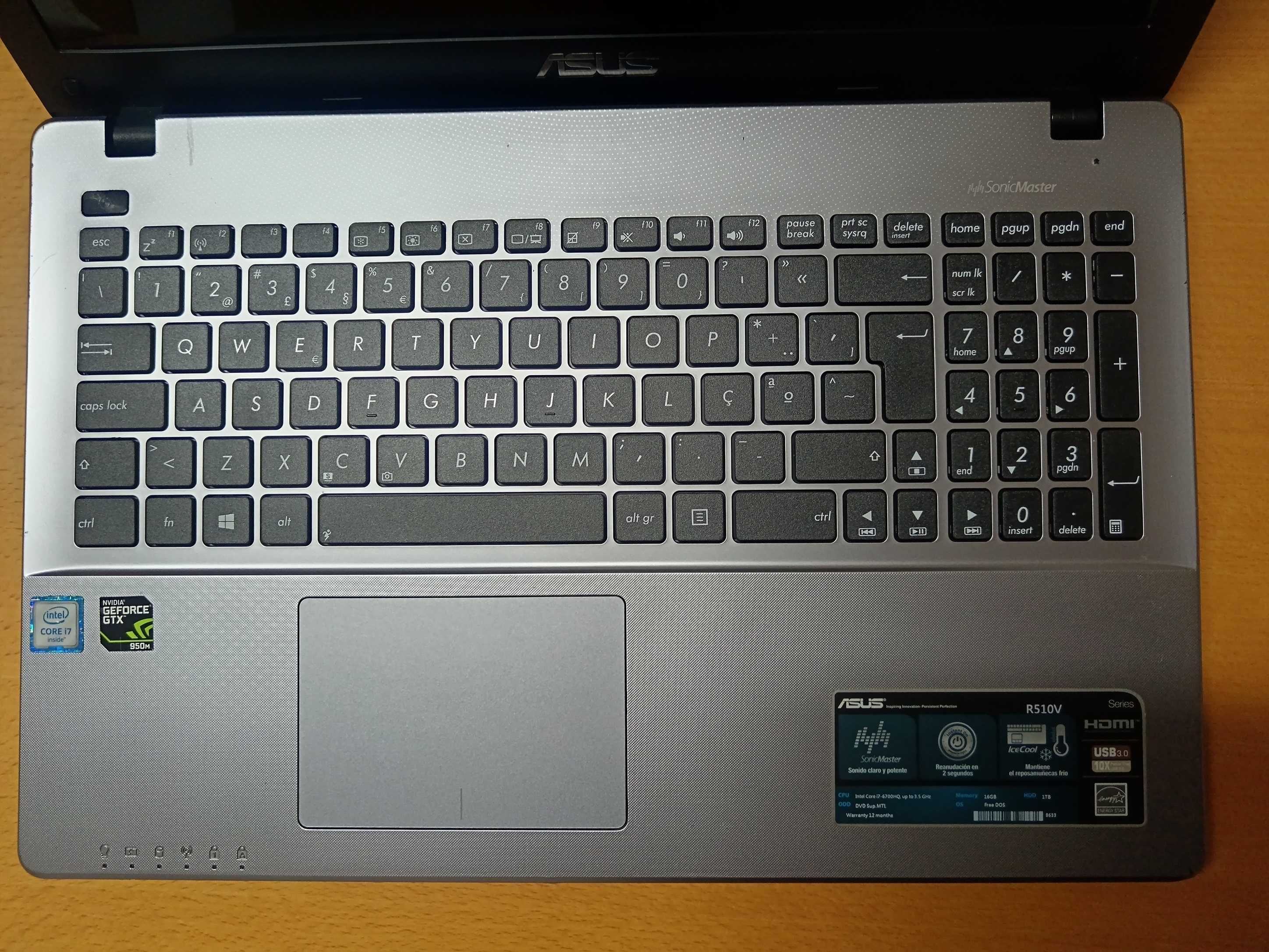 Asus X550VX (R510V) i7 em bom estado estético e funcional