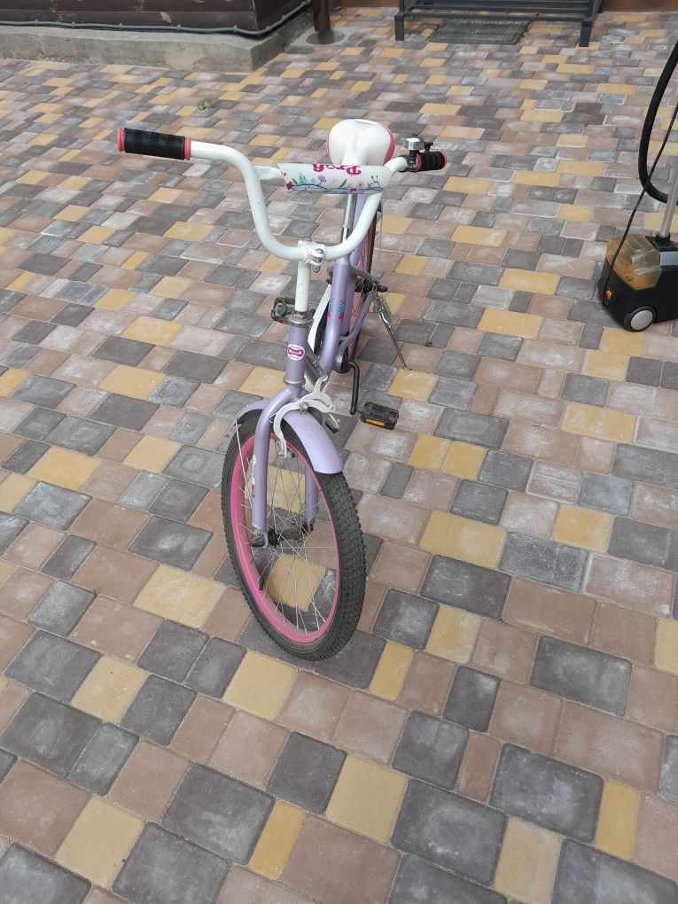 Велосипед дитячий PROF1 16 діаметр Flower бузковий