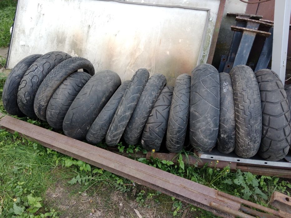 Opony do motocykli. Nowe. Stare roczniki.