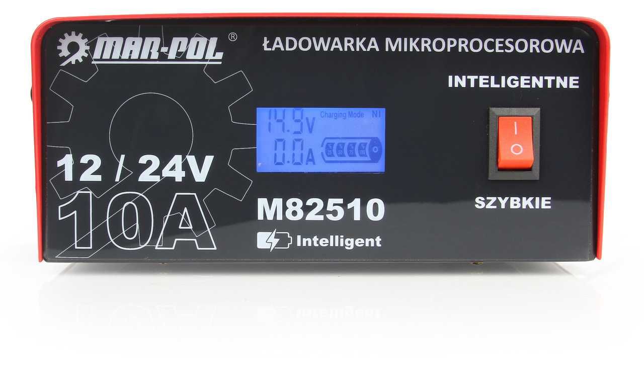 Prostownik / Ładowarka MIKROPROCESOROWA 12V/24V 10A