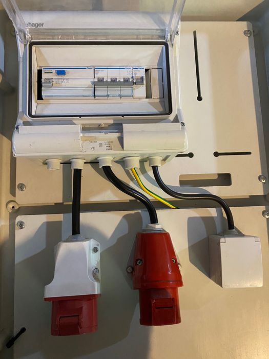 Quadro elétrico de obra