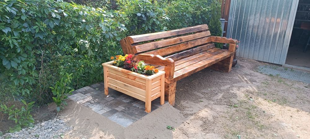 Ławka drewniana, ogr9dowa lub tarasowa