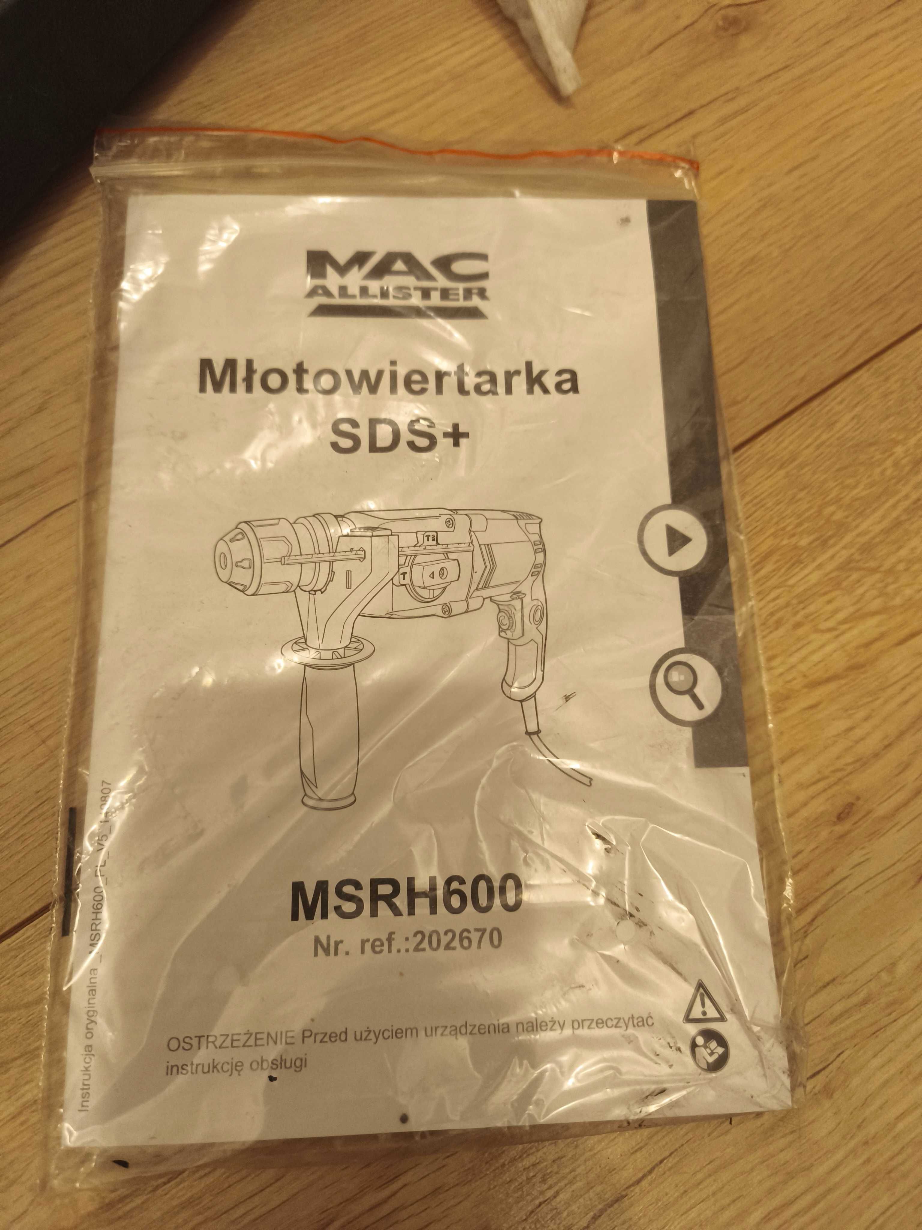 Wiertarka SDS+ msrh600 macallister