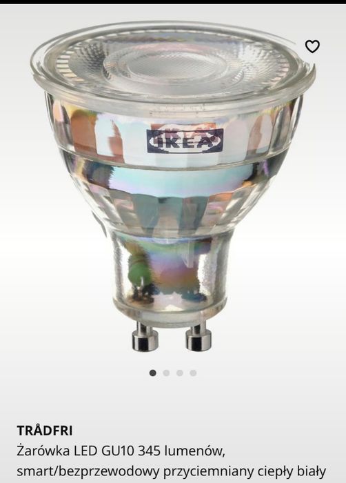 Ikea Skurup zestaw 2 lamp sufitowych + 5 zarowek Tradfri GU10 LED