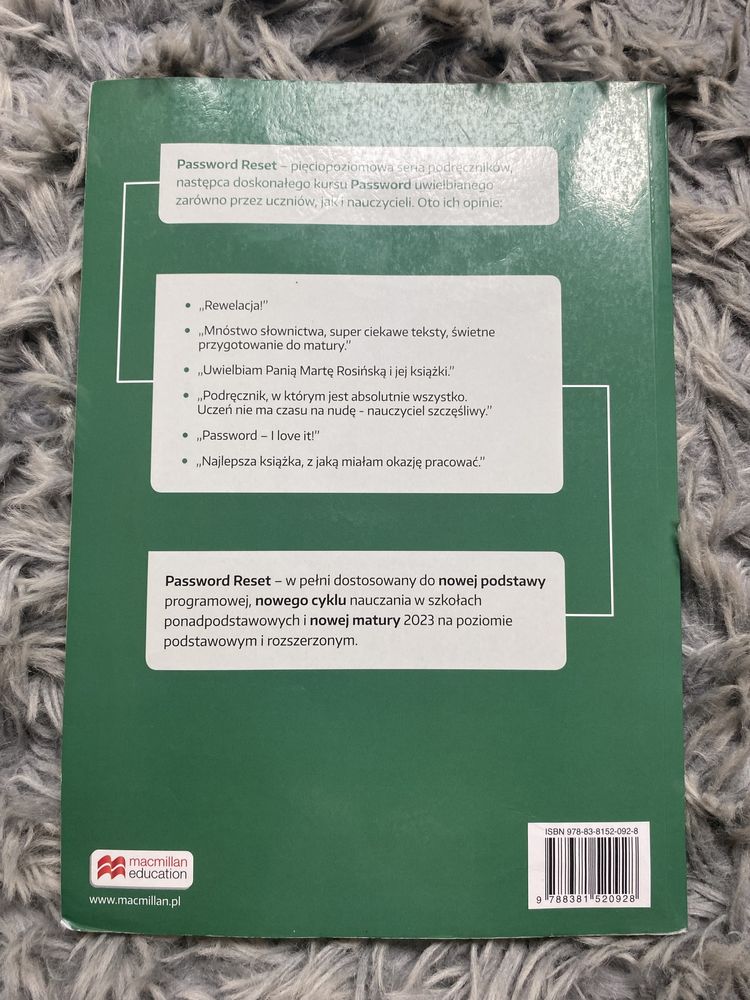 podręcznik password reset B1+ język angielski