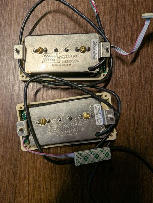 Seymour Duncan P-Rails SHPR set + ramki triple shot STS 2 creme