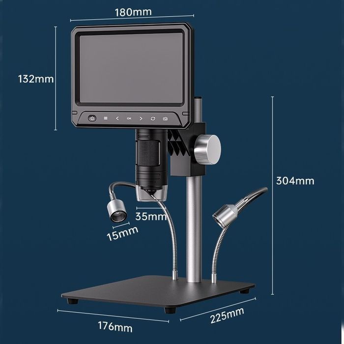 Mikroskop Ekran 7" 1200X 12MP LCD Windows macOS PC