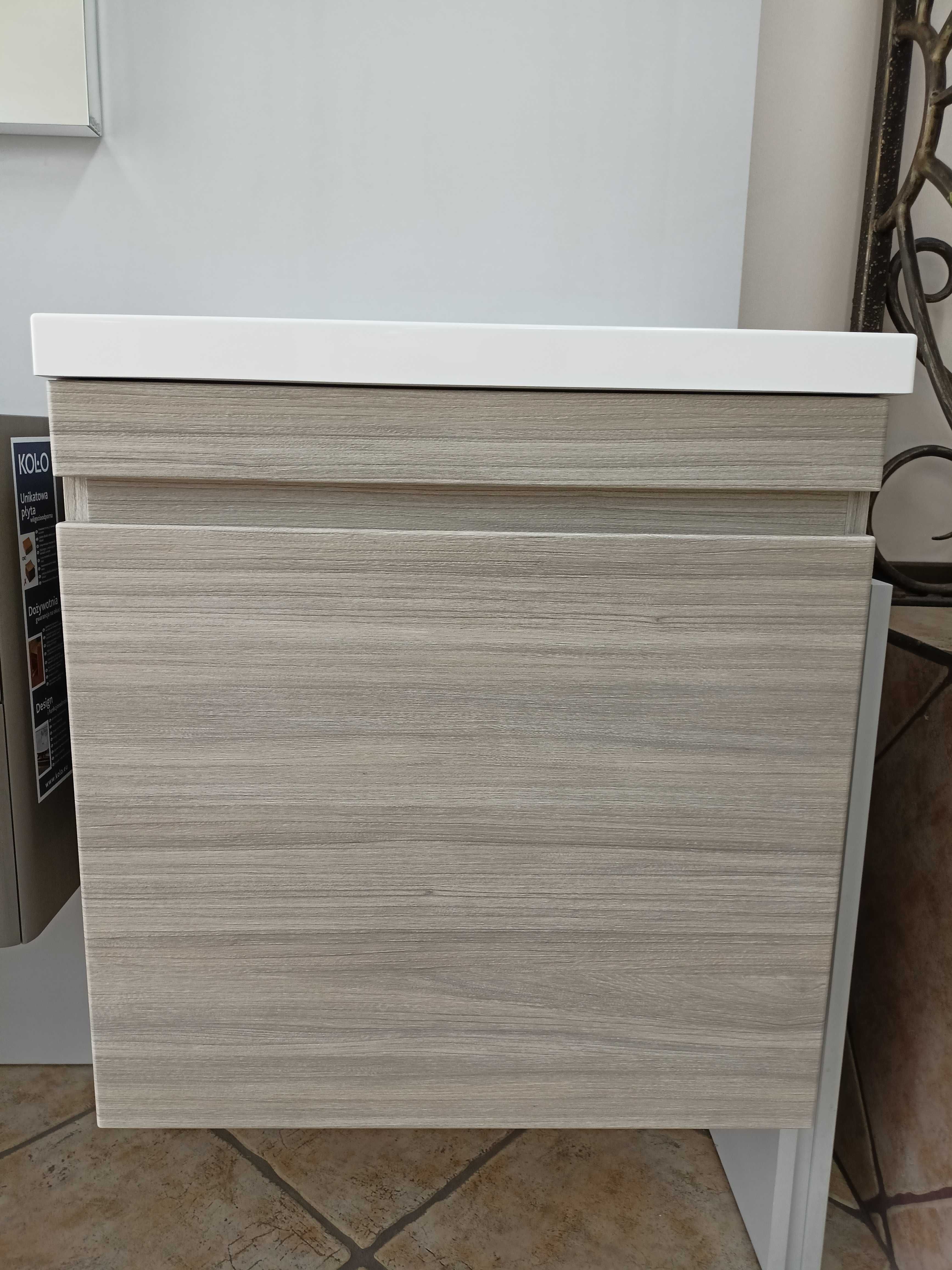 Szafka ORiSTO z umywalką 60 cm, dąb jasny