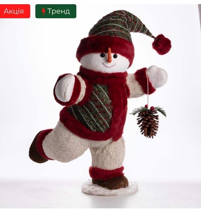 Новорічна фігурка Сніговик 40×33×74
Новорічна фігурка Сніговик у піджа