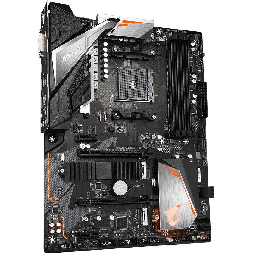 Материнська плата gigabyte b450 aorus elite v2 нова на гарантії