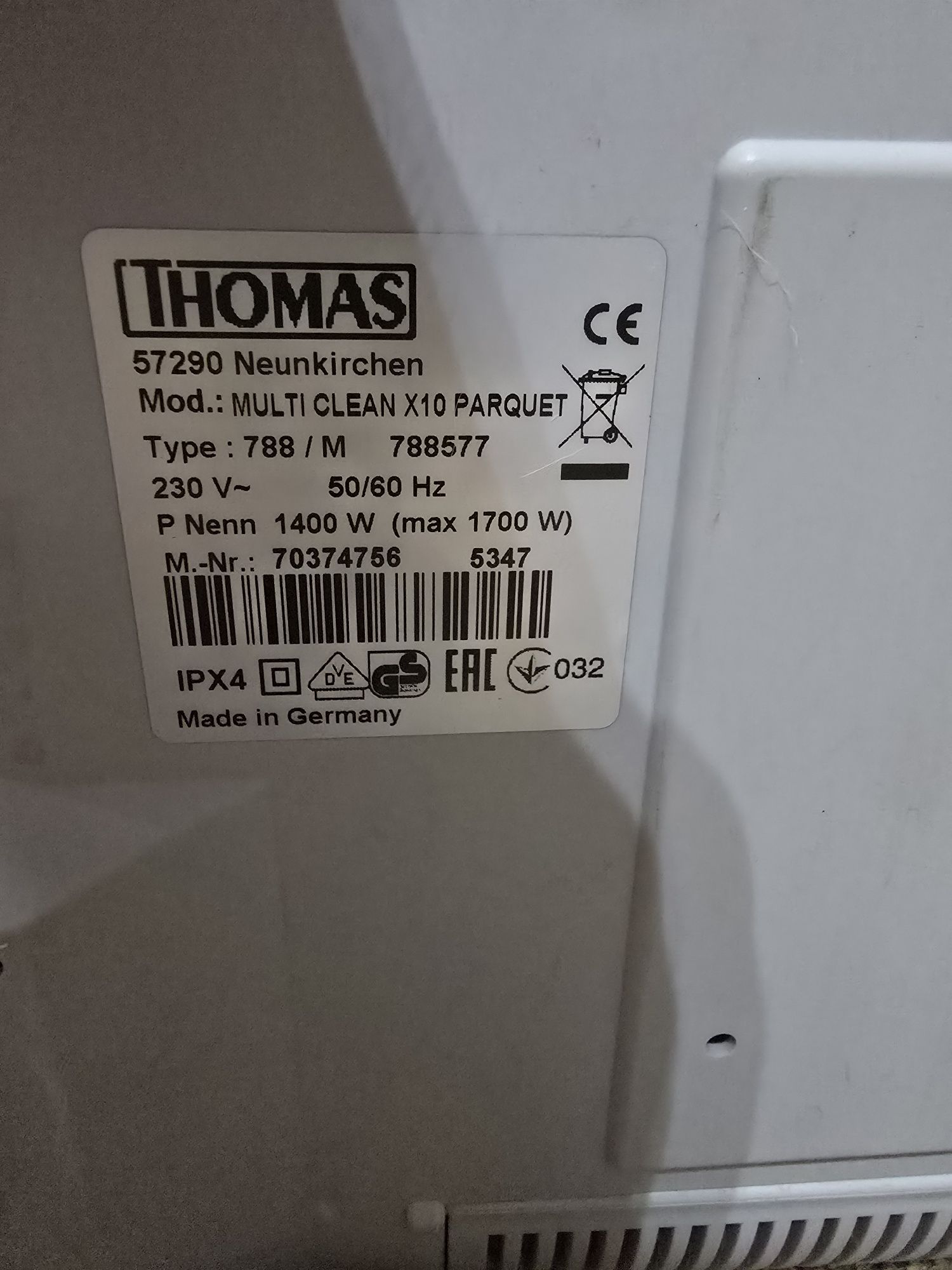 Odkurzacz do prania Thomas MULTI CLEAN X10 PARQUET