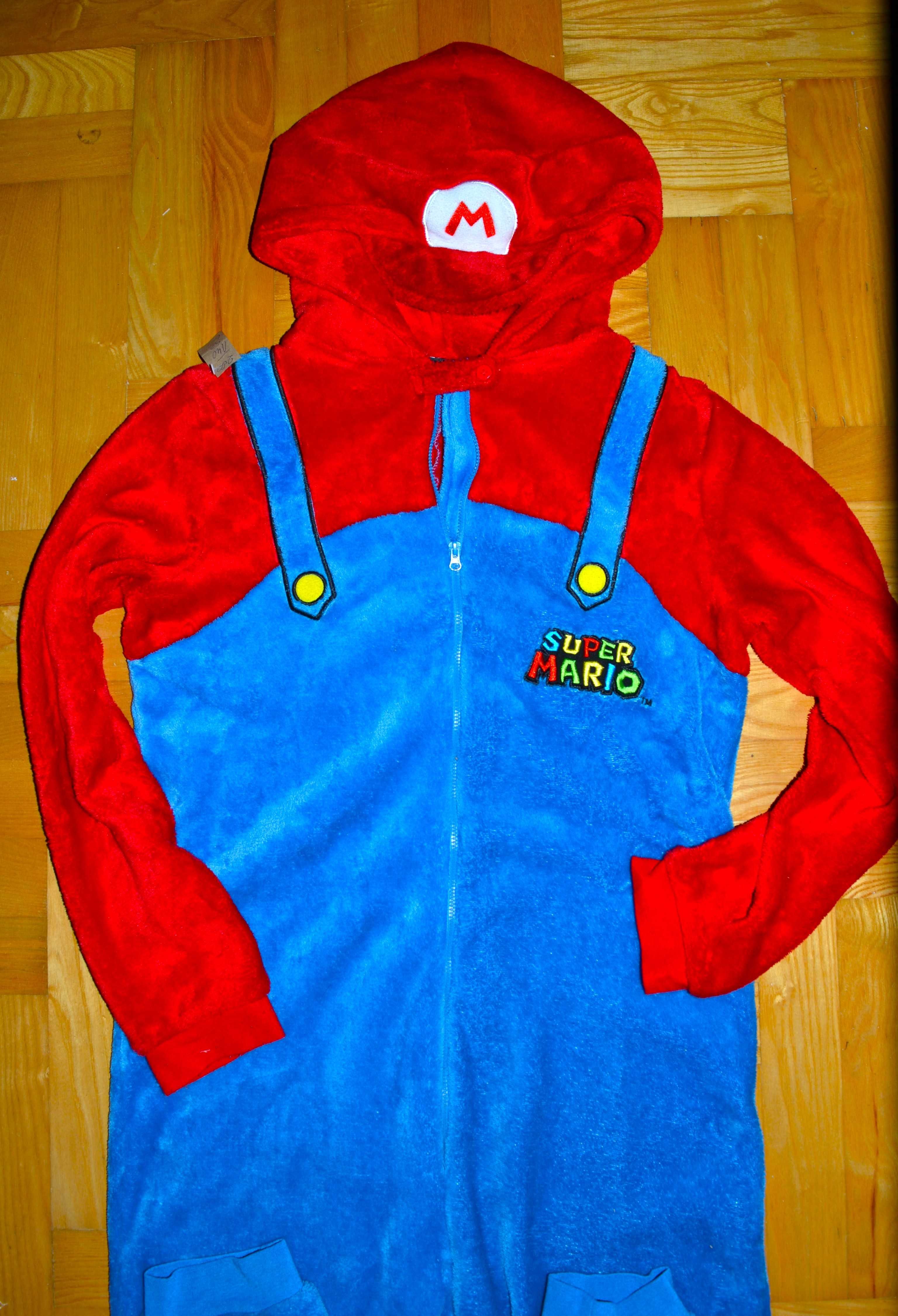 204# Super Mario strój piżama przebranie 7/8 lat_128 cm