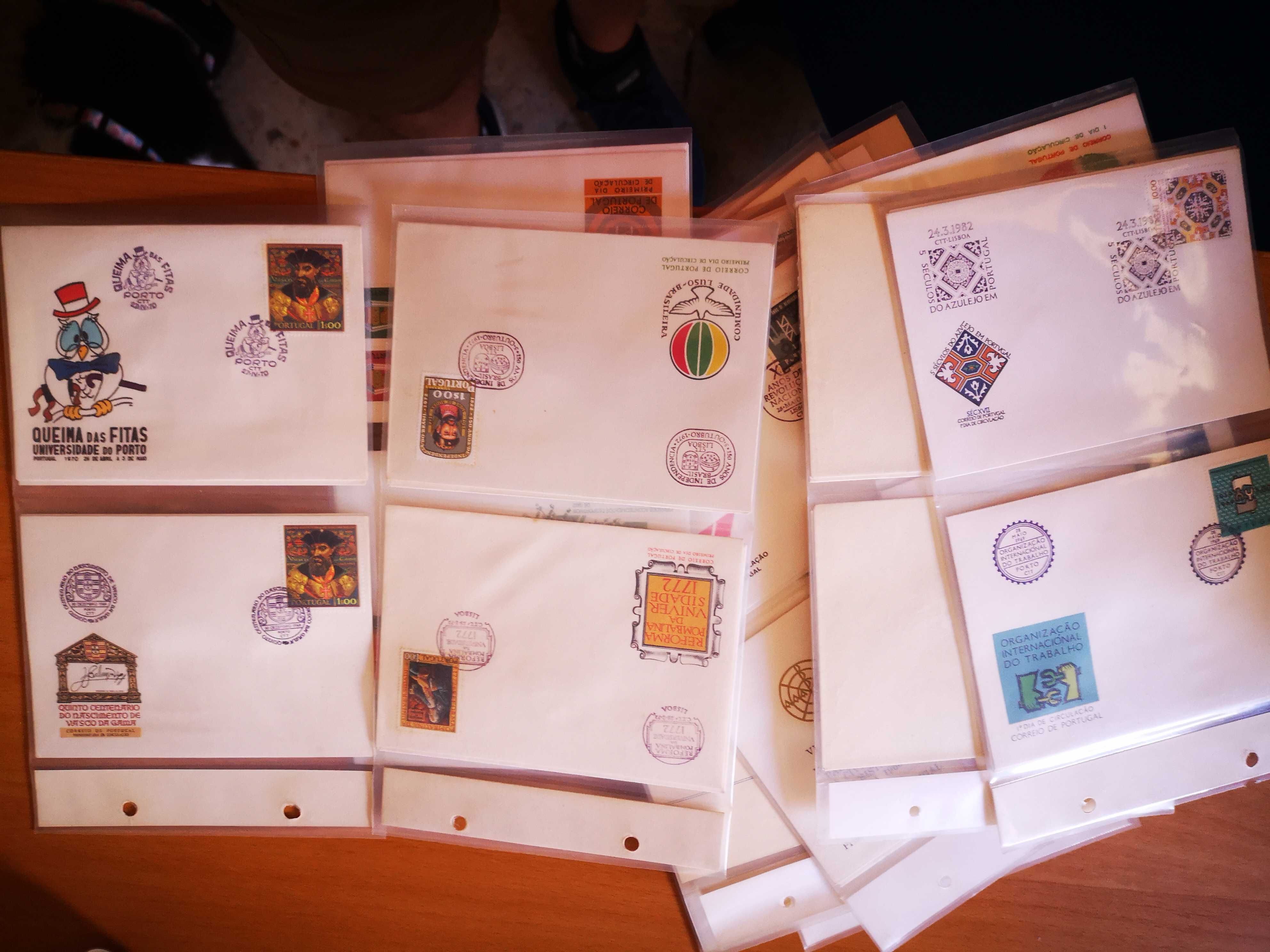 74 Envelopes com selos 1º Dia de Circulação, ótimo lote, ótimo preço