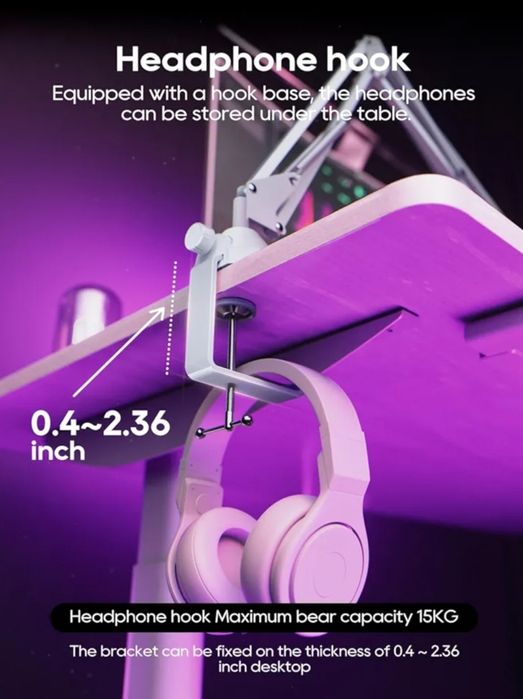 Кронштейн для мікрофона Настільне кріплення Скл