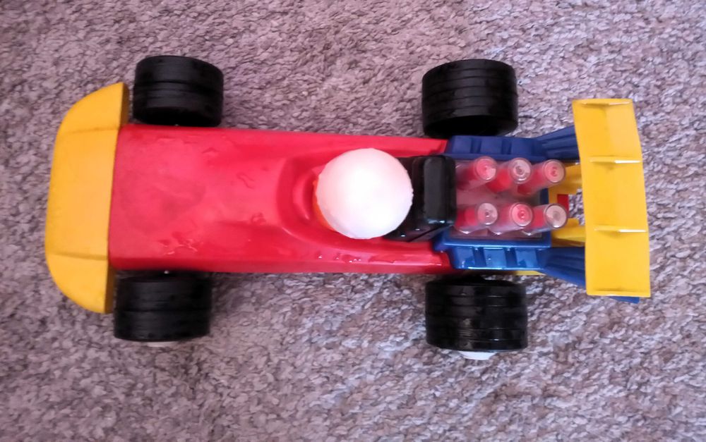 Stara zabawka samochód wyścigowy