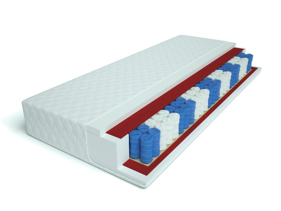 materac POCKETOWY MEGA OKAZJA 90x200x17 w pokrowcu PIKOWANYM