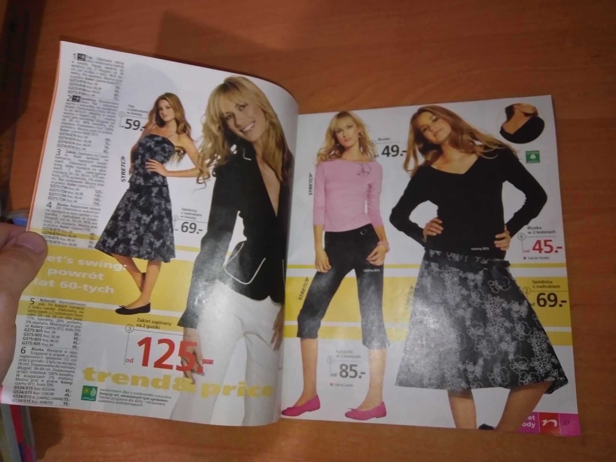 Katalog z modą Neckermann Wiosna 2005 czasopismo modowe gazeta moda