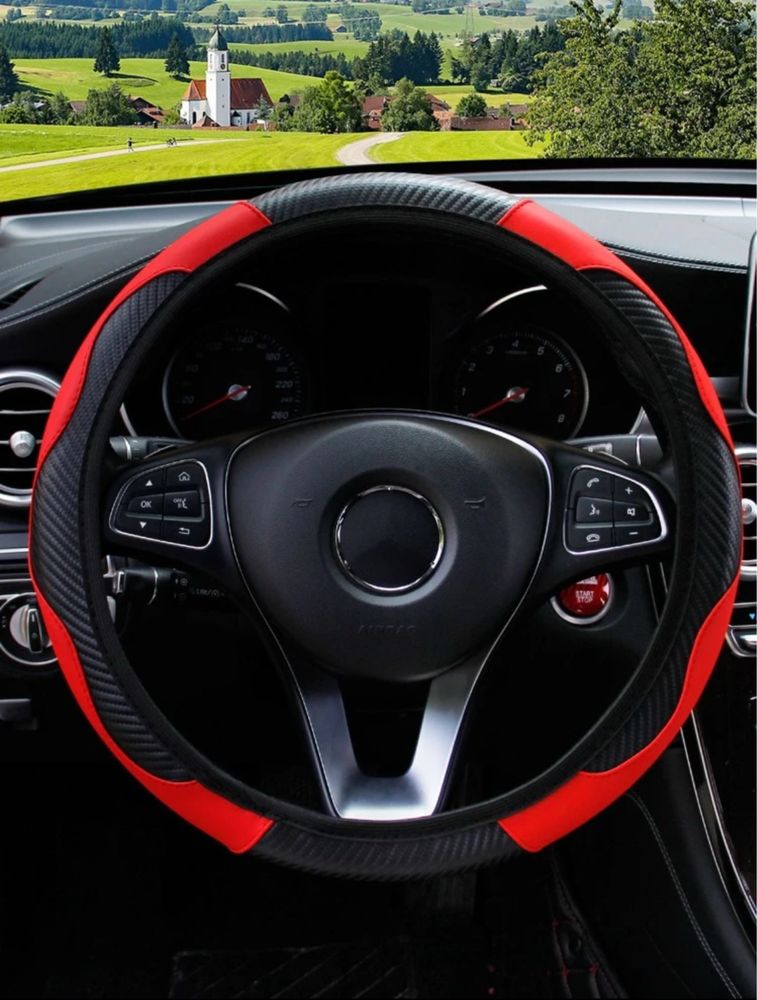 Capa de volante em fibra de carbono- Conforto, Estilo e Performance