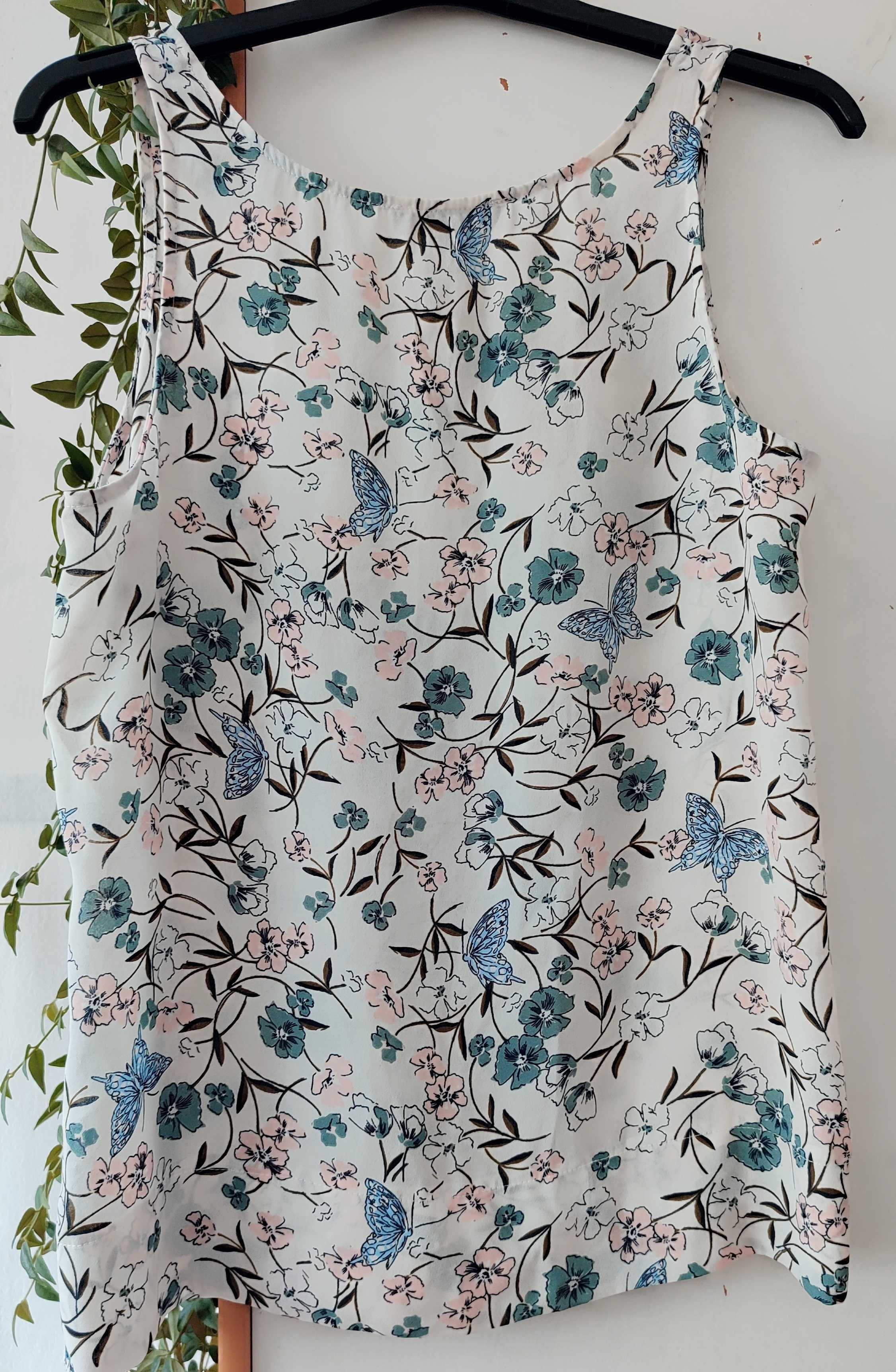 Bluzka na ramiączkach kwiaty motyle
Primark