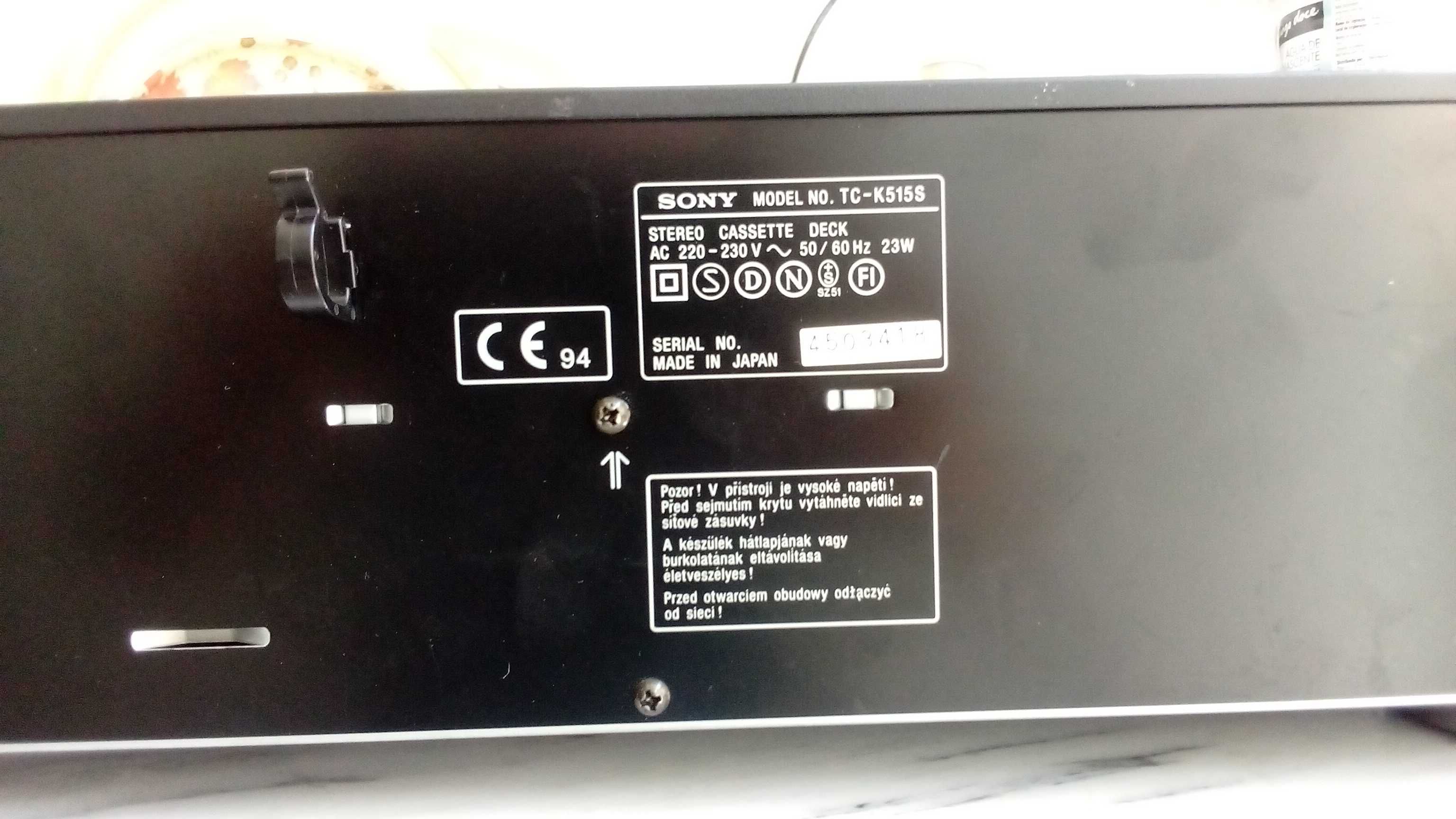 Sony TC-K 515S 3 cabeças Dolby S muito bom estado