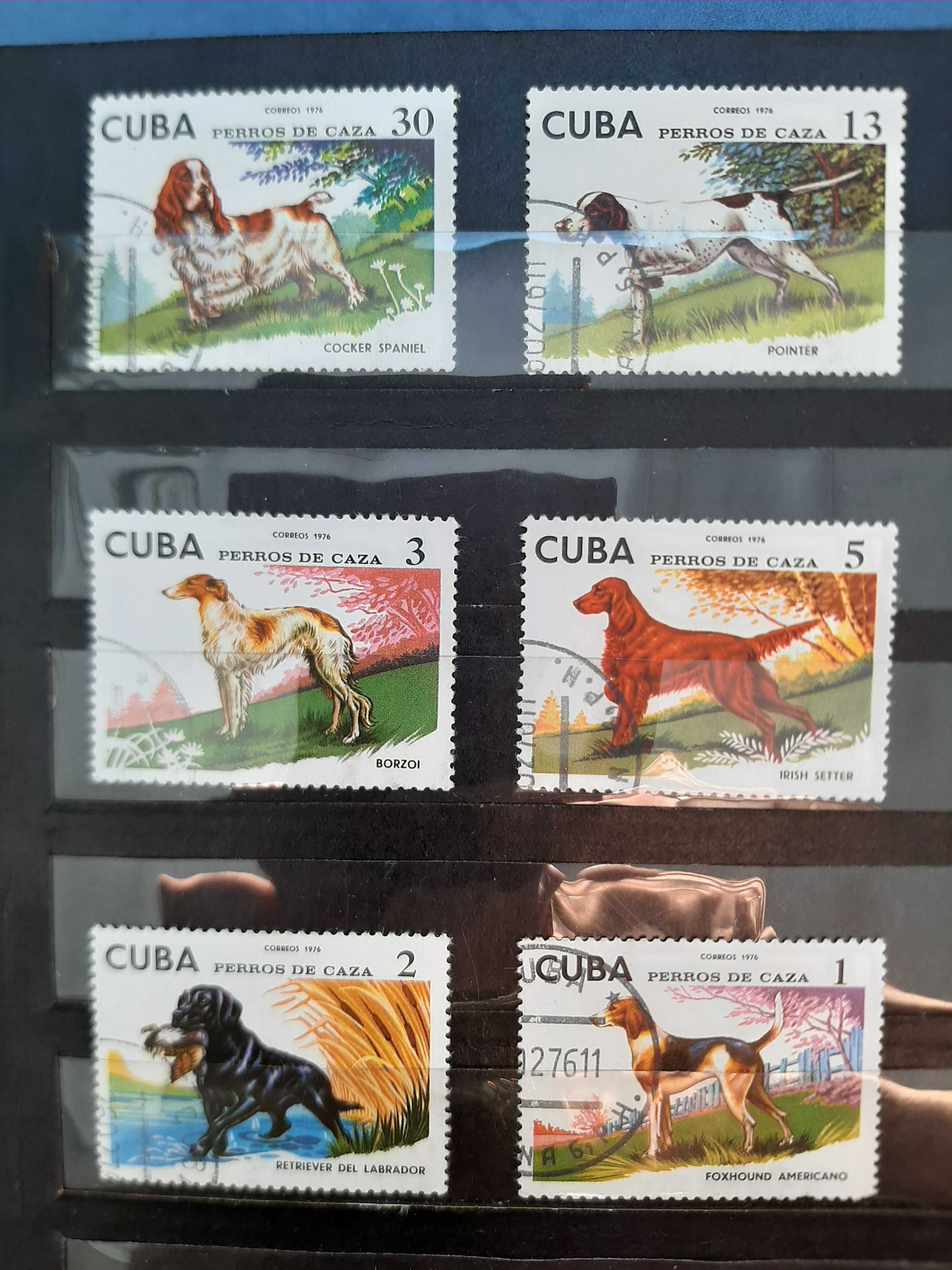 Почтовые марки CUBA 1976г. (собаки)