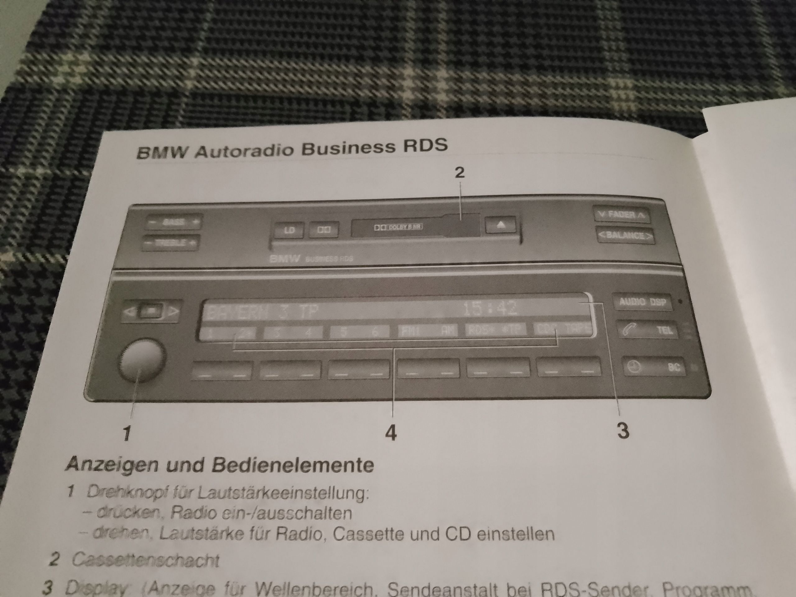 Bmw Business Rds Cd Professional Mid E39 5Er Instrukcja Obsługi 1995