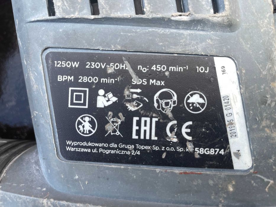 Młot udarowy udarowo obrotowy sds max Graphite młotowiertarka