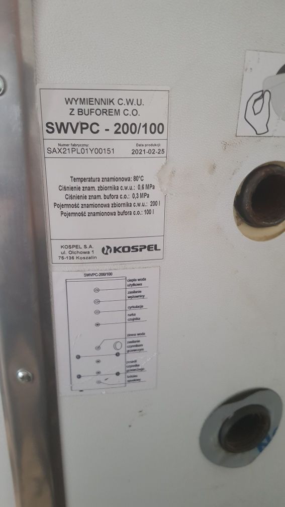 Zbiornik Stojący Do Pomp Ciepła Swvpc-200/100