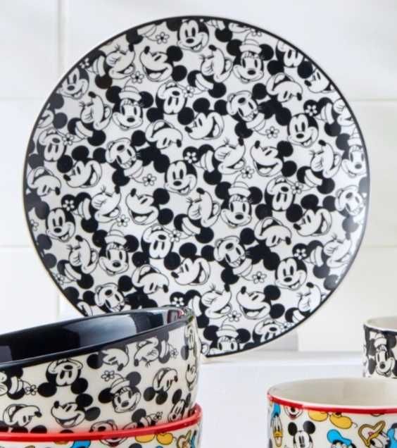 Porcelanowy talerzyk z Myszką Miki Mickey Mouse Minnie talerz Disney