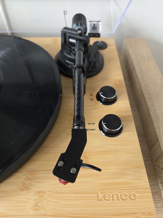Gramofon Lenco LBT-335BA AUX USB Bluetooth IGŁA Ortofon 2M Red