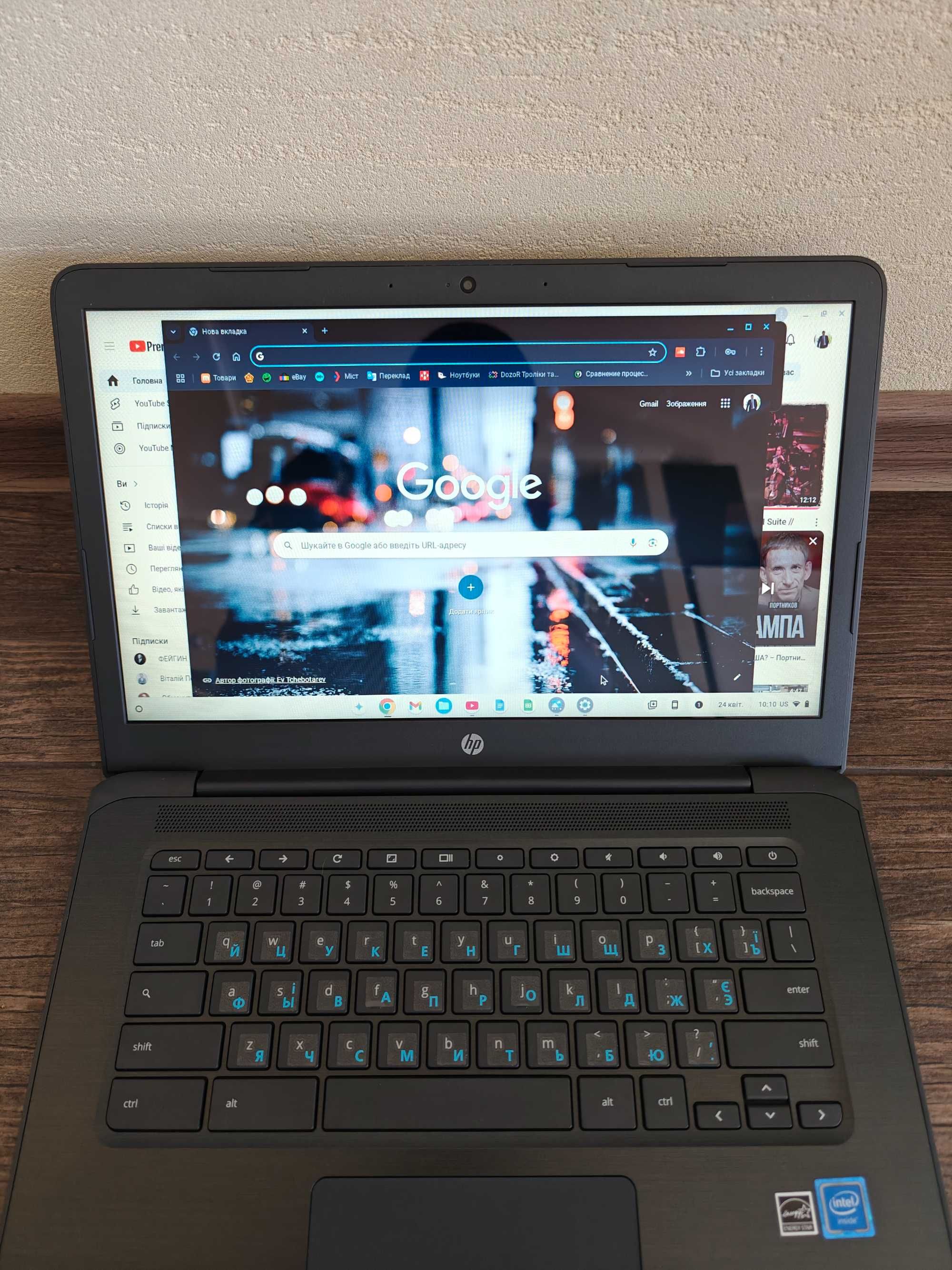 14" Ноутбук HP Chromebook 14 G5  сенсорний екран  великий акумулятор