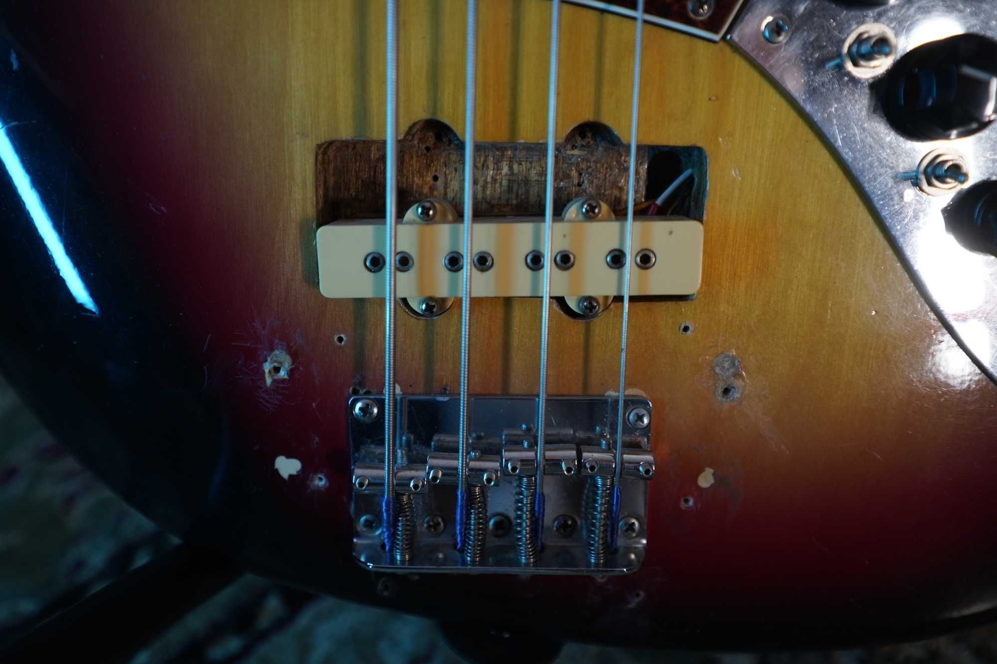 Bezprogowa Gitara basowa fretless Jazz Bass DIY Japan – heban Schaller