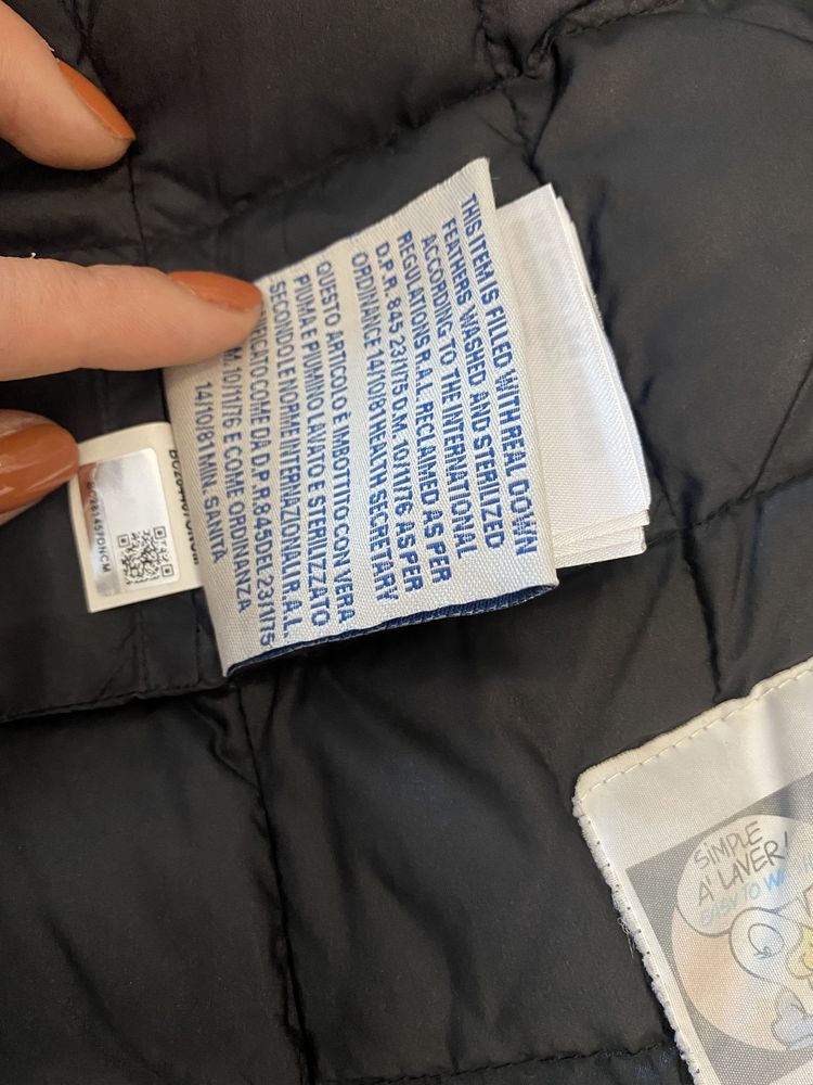 Kurtka puchowa zimowa moncler z jenotem rozm s 2