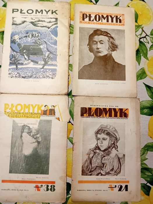 PŁOMYK tygodnik 1934 rok 4 sztuki