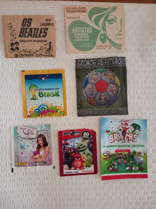 Lote de 7 carteiras de cromos vazias