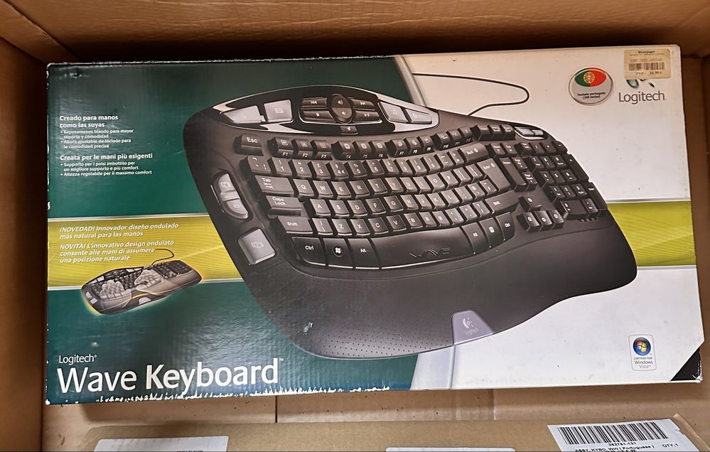 Teclado Wave Logitech novo