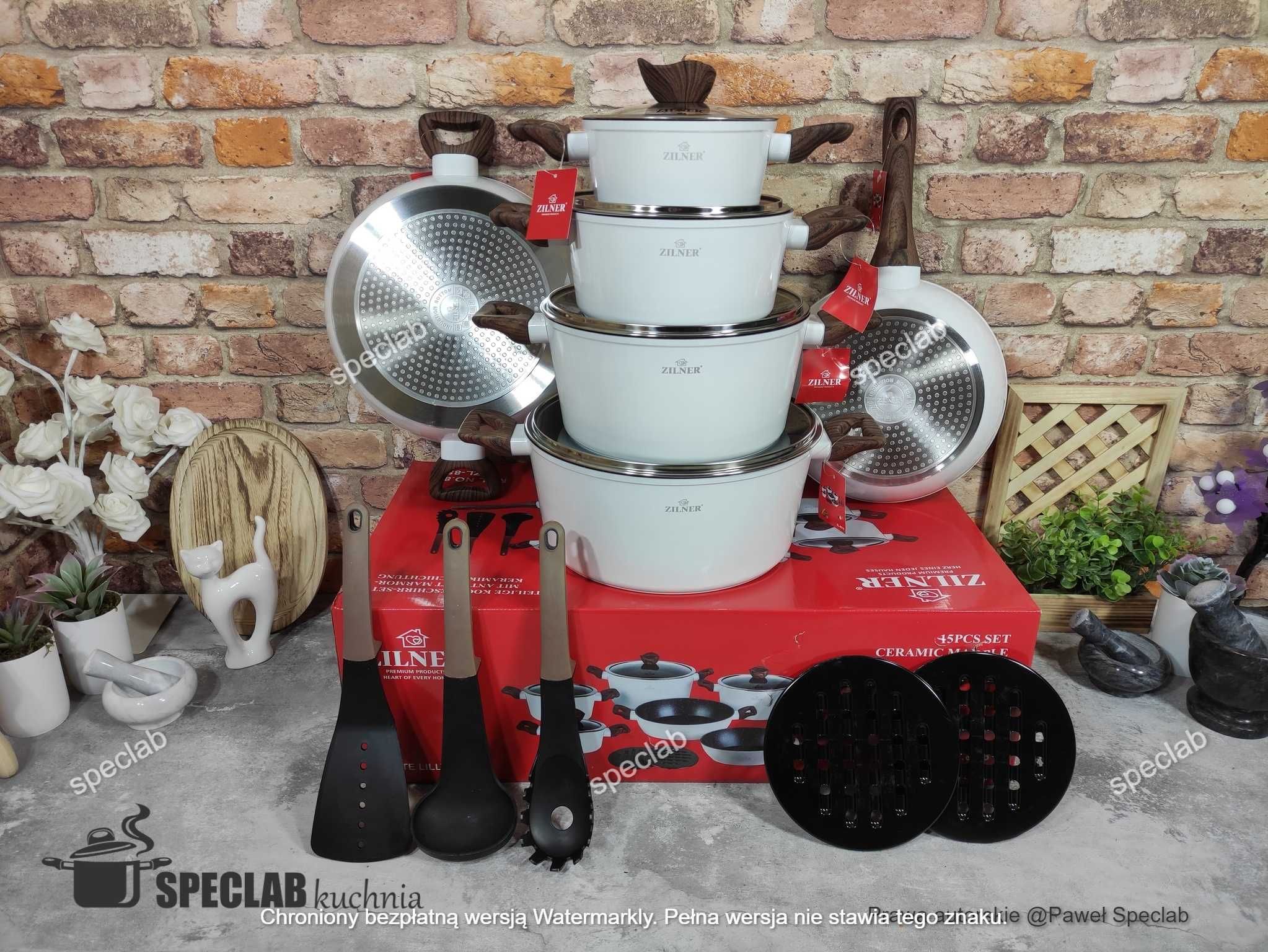 Garnki 15 ELE. ZILNER ZL-8515. Gaz, Indukcja, Halogen