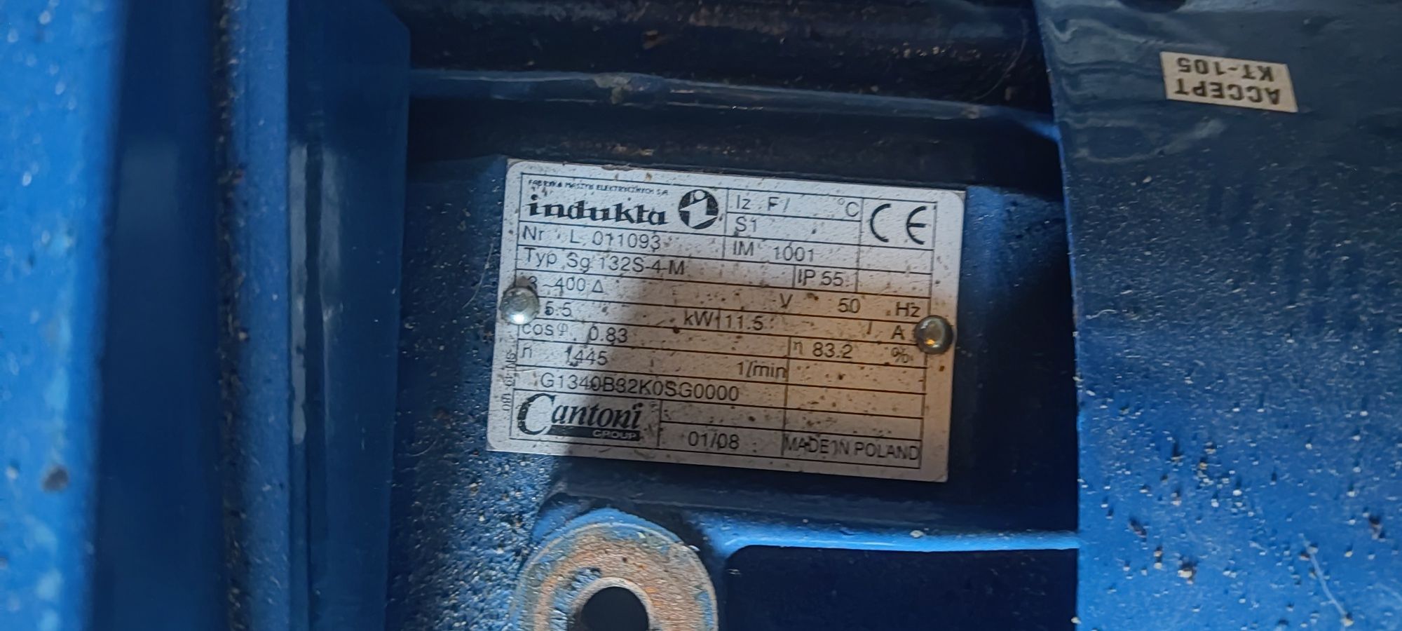 Silnik elektryczny indukta 5.5kw