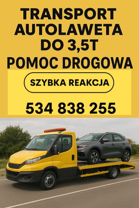 Transport Autolaweta pomoc drogowa