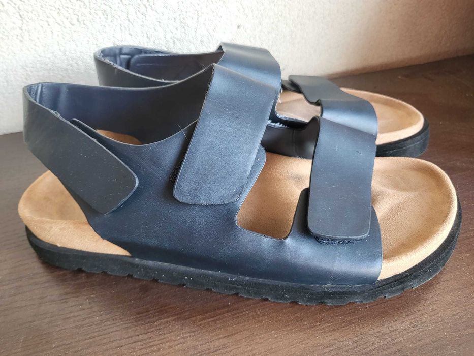 Sandały męskie ZARA, jak Birkenstock, ergonomiczne, lekkie, okazja! 42