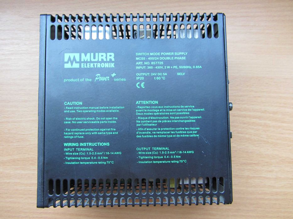 Блок живлення 360-430VAC - DC24V/5A MURR elektronik .