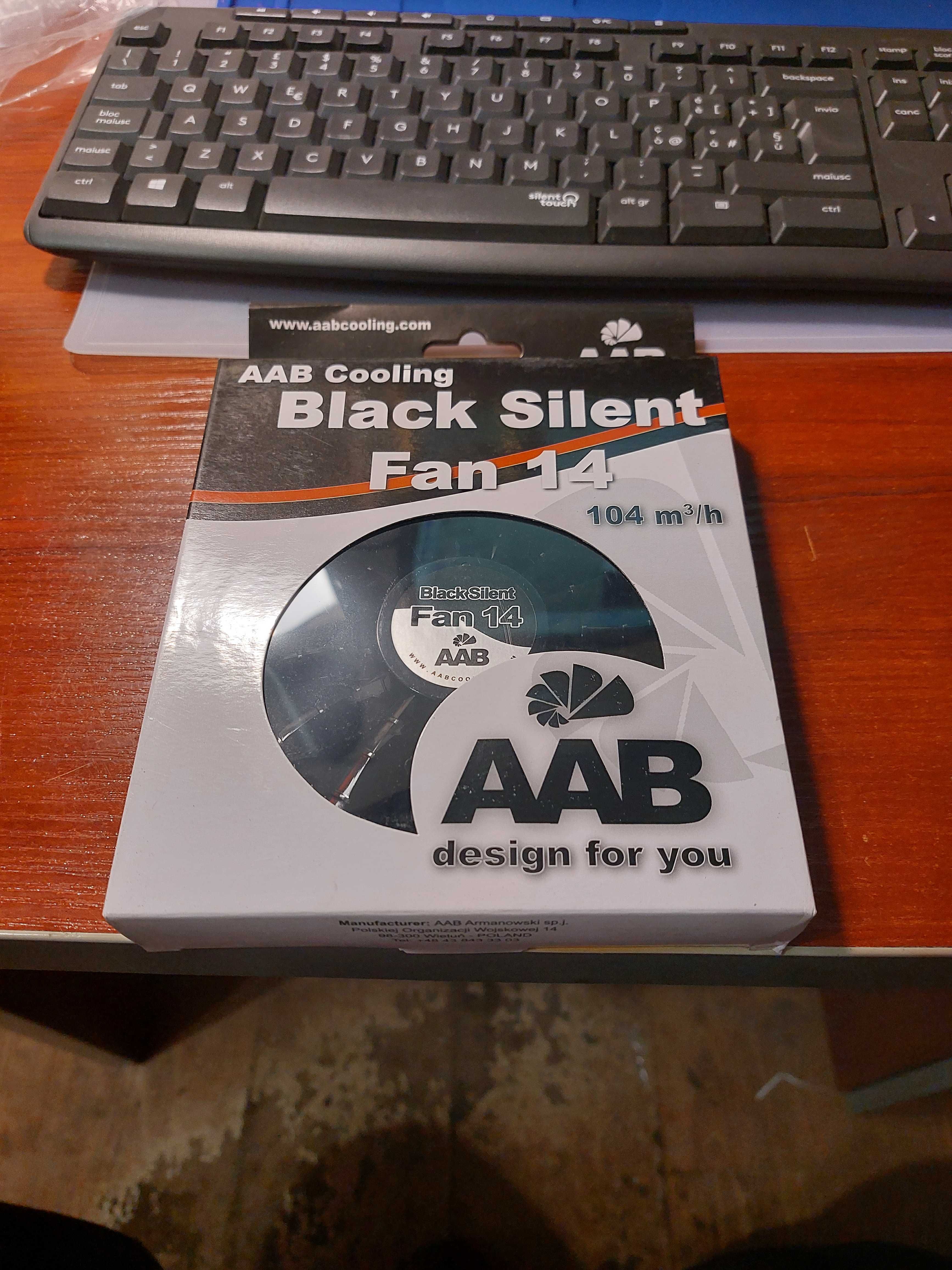 AABCOOLING black silent fan 14  wydajny- 115m3/h + gratis