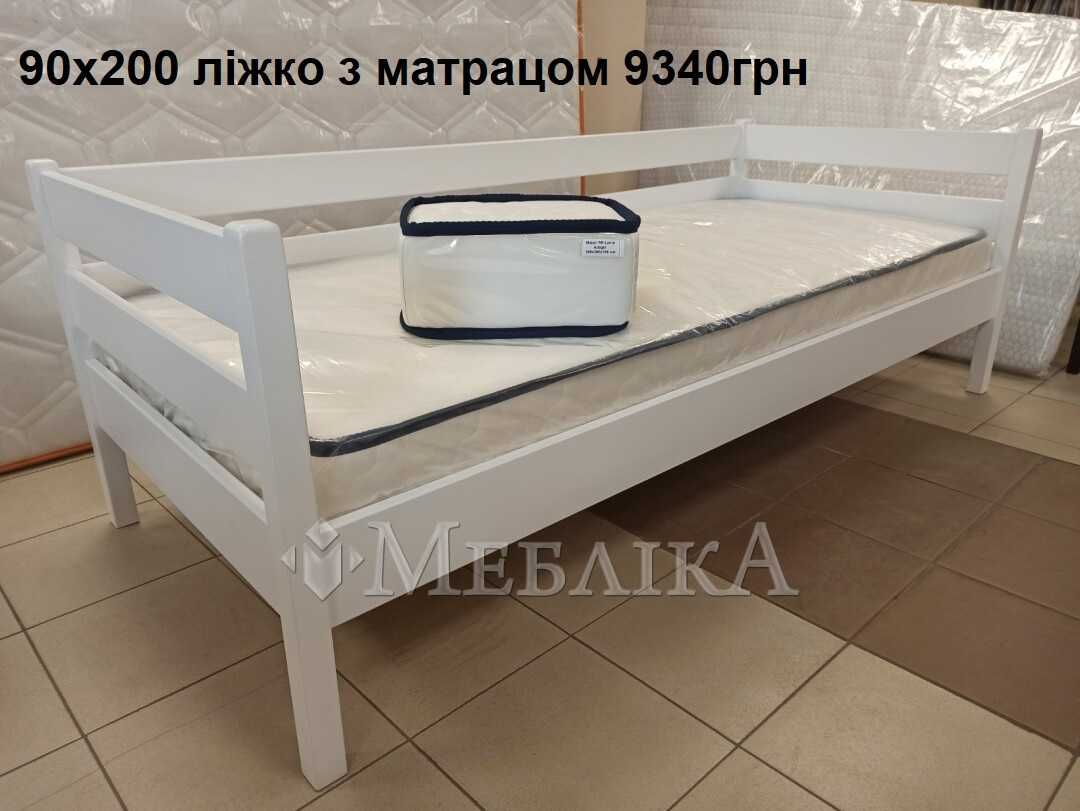 Продається дерев’яне букове дитяче ліжко під матрац 80*190/90*200см