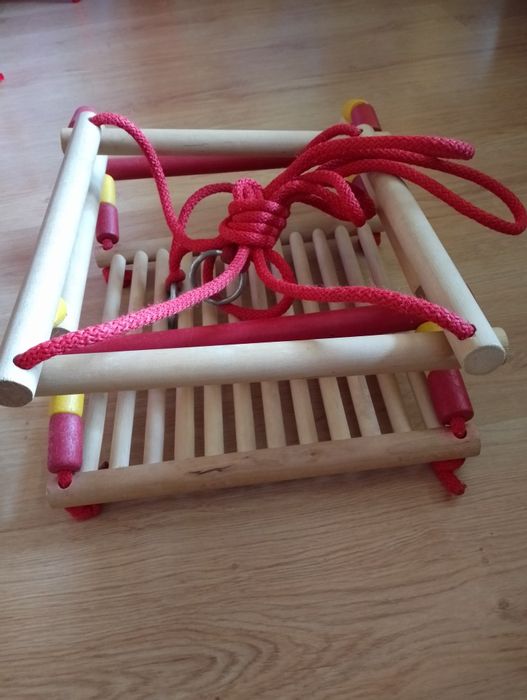 Huśtawka drewniana szczebelkowa